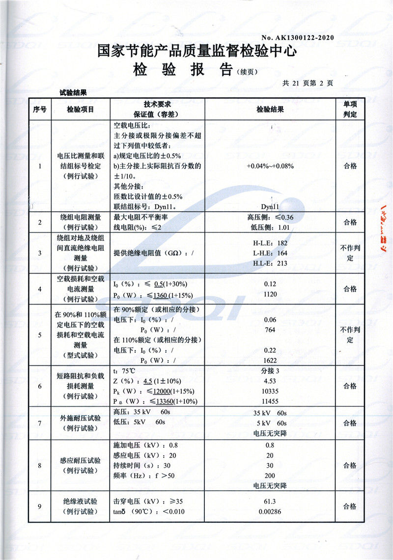 高低压试验报告-S11-1250德格德格德格油浸式变压器-2.jpg